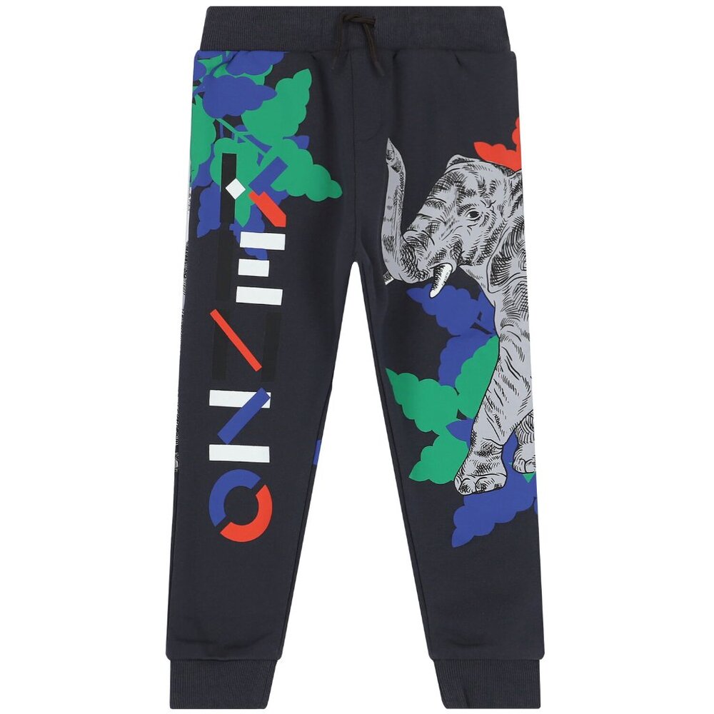 KENZO KIDS Boys Grey Logo Joggers